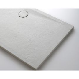 Piatto doccia 80x100 h=4 cm in ceramica bianco opaco