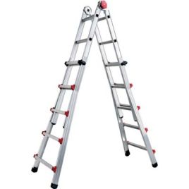 Scala telescopica profi auto sicos alluminio h.cm 139/498 pioli 5+5