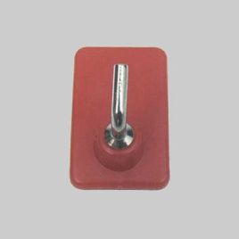 Gancio multiuso hobby 25x40 mm - colori assortiti - blister 4 pezzi