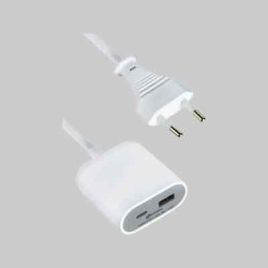 Adattatore gummy line 1 usb + 1 usb type c