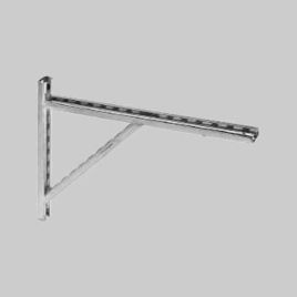 Mensola a squadra saldata in profilo 545x380 mm