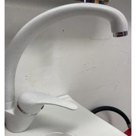 Miscelatore monocomando lavello cucina bianco