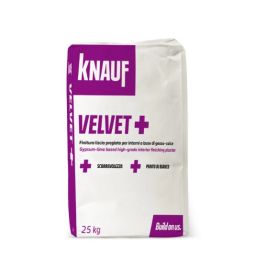 Velvet "+" finitura per interni a base di gesso-calce 25 kg