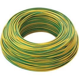 Cavo elettrico unipolare fs17 rame/pvc giallo/verde n°xmmq 1x4,0 cf=mt 100
