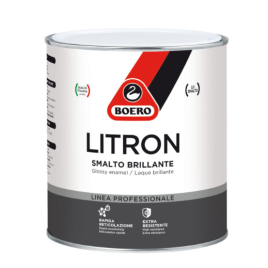 Litron smalto brillante  base bianca confezione 0.75 lt