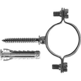 Collare tubo czv fischer acciaio zinc mm 26 vite+tassello sx6 plus cf=pz 10