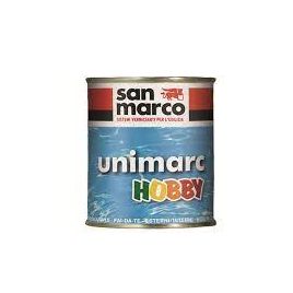 Unimarc hobby smalto all'acqua per decorazioni alluminio micaceo lt 0.125