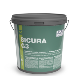 Idropittura sicura g3 opaca x interni lt.10 idropittura decorativa ultra opaca