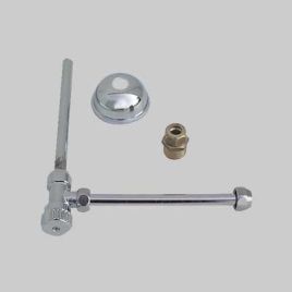 Rubinetto per cassetta con doppia cannuccia 1/2 x 3/8 cm 20-25