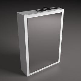 Specchio contenitore verticale olmo montano - lxhxp 50x70x15