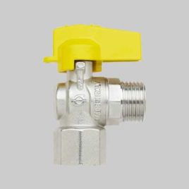 Rubinetto a squadro gas f/m 1/2 x 1/2