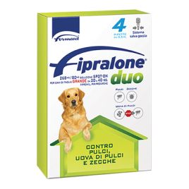 Antiparassitario fipralone duo cane formevet kg 20/40 cf=pipette 4
