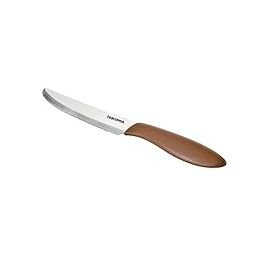 Coltello tavola presto lunghezza totale 23 cm -  lama 12 cm  - marrone 6 pezzi