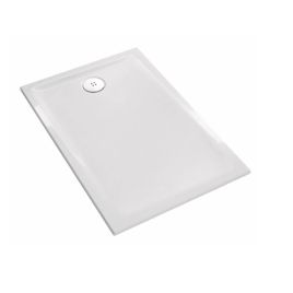 Pozzi ginori piatto doccia bianco in ceramica 120x80-4,5 cm piletta non inclusa