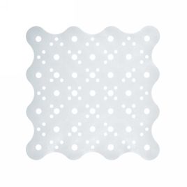 Tappeto doccia quadro cm 51 x 51 bianco