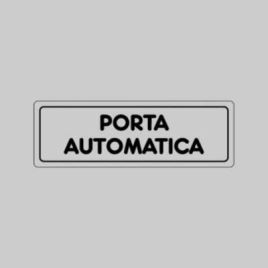 Etichetta porta automatica 15x5 cm conf. da 10 pz