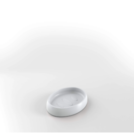 Porta sapone da  appoggio bird bianco base antiscivolo