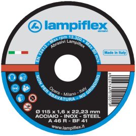 Disco taglio acciaio inossidabile sottile diametro 115