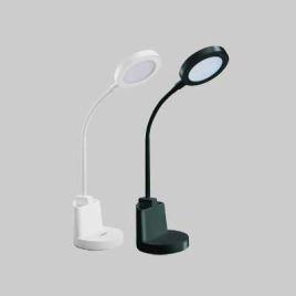 Lampada da tavolo a led swan 2 col. nero