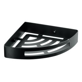 Porta oggetti nerva angolare nero matt - 21x21x4,5 cm