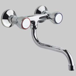 Gruppo lavello a parete con canna s fromac 1/2