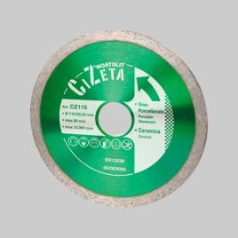 Disco diamantato gres porcellanato/ceramica montolit diametro 115 mm