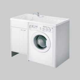 Mobile coprilavatrice 1 anta junior per montaggio lavatrice a sx