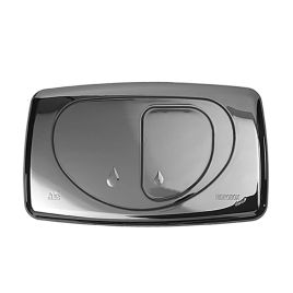 Placca hidrobox dual cromo 2 pulsanti di risciacquo