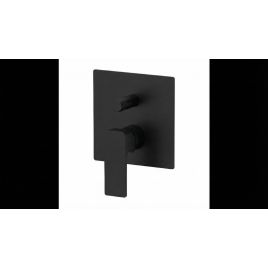 Miscelatore incasso doccia con deviatore a vitone icon nero opaco