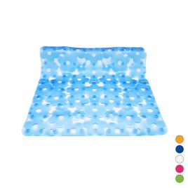 Tappeto antiscivolo per doccia mod. margherita cm 52x52 blu