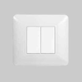 Placca coprinterruttori bianca solar 6 moduli