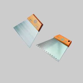 Spatola per bostik c/impugnatura in legno 541 pavan 140 mm - dentatura a sega conf. da 6 pz