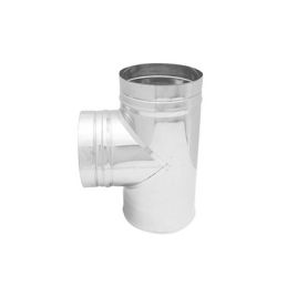 Tee in acciaio 316l a 90° per canne fumarie diam. 60