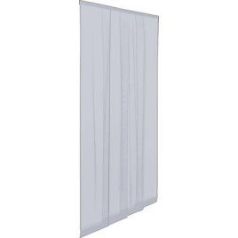 Zanzariera porta ecco strip a strisce irs poliestere grigio cm 140 h.cm 250