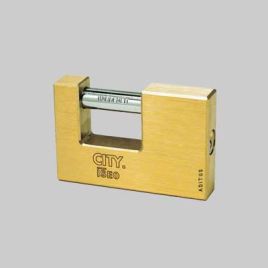 Lucchetto rettangolare per serranda aditus iseo 76 mm