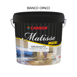 Matisse muri idrosmalto bianco opaco 5l lavabile inodore per interni ed esterni