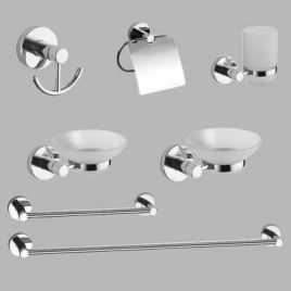 Kit accessori bagno 7 pezzi serie carol