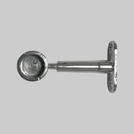 Reggitubo laterale chiuso tondo diametro 18 mm - cromato