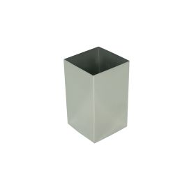 Portaspazzolini nemesia acciaio inox lucido - 10x6x6 cm