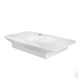 Lavabo sospeso valet da 92 cm ripiano a sx bianco opaco