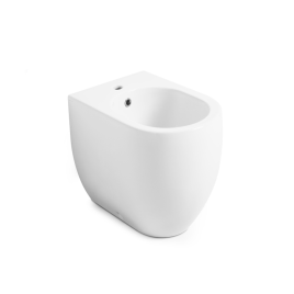Kerasan flo bidet filomuro 48×36 cm bianco lucido salvaspazio con kit wb5n