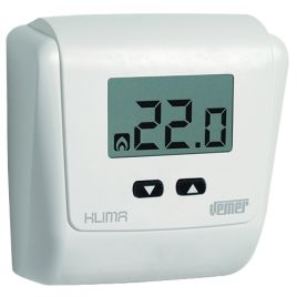 Termostato elettronico con display klima lcd bianco