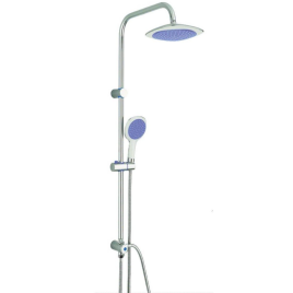 Doccia mix flower lilla saliscendi cromato Ø20 doccetta Ø12 110cm