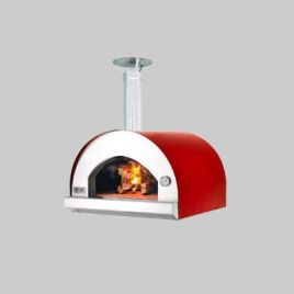 Forno a legna enea cm 78x87x145h - col. nero/bordeaux