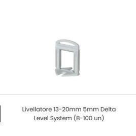 Livellatore di piastrelle delta level system 13-20mm 5mm (100 pz a pacco)