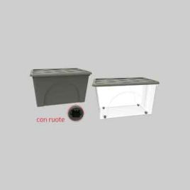 Contenitore  multiuso storage box s60 lt, - col. grigio talpa