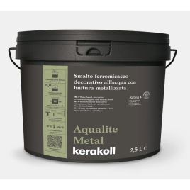 Aqalite metal grey smalto all’acqua finitura metallizzata 2,5 lt grigio