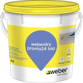 Weberdry pronto 24 top kg. 20 grigio impermeabilizzante