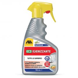 Eco igienizzante spray fila rapidsan 750ml 3in1 pulisce, igienizza ed elimina odori idoneo all'haccp