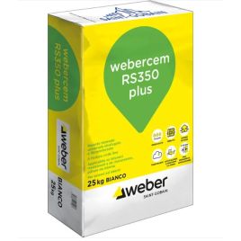 Webercem rs350 plus bianco 25 kg rasante idrofugato e fibrorinforzato